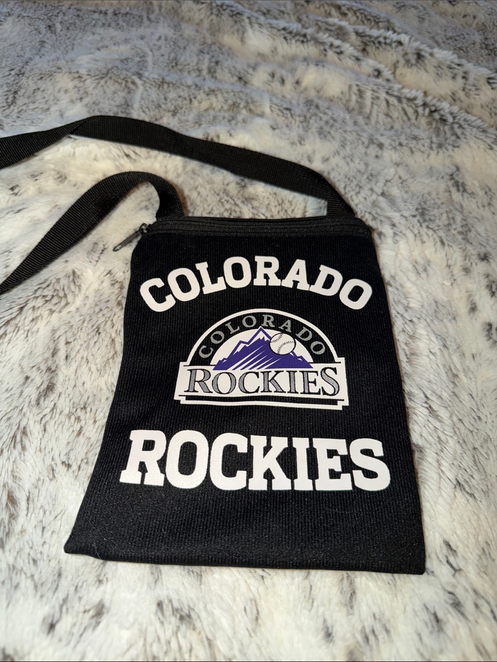 Colorado Rockies Black Crossbody Bag - ProFANity by Littlearth